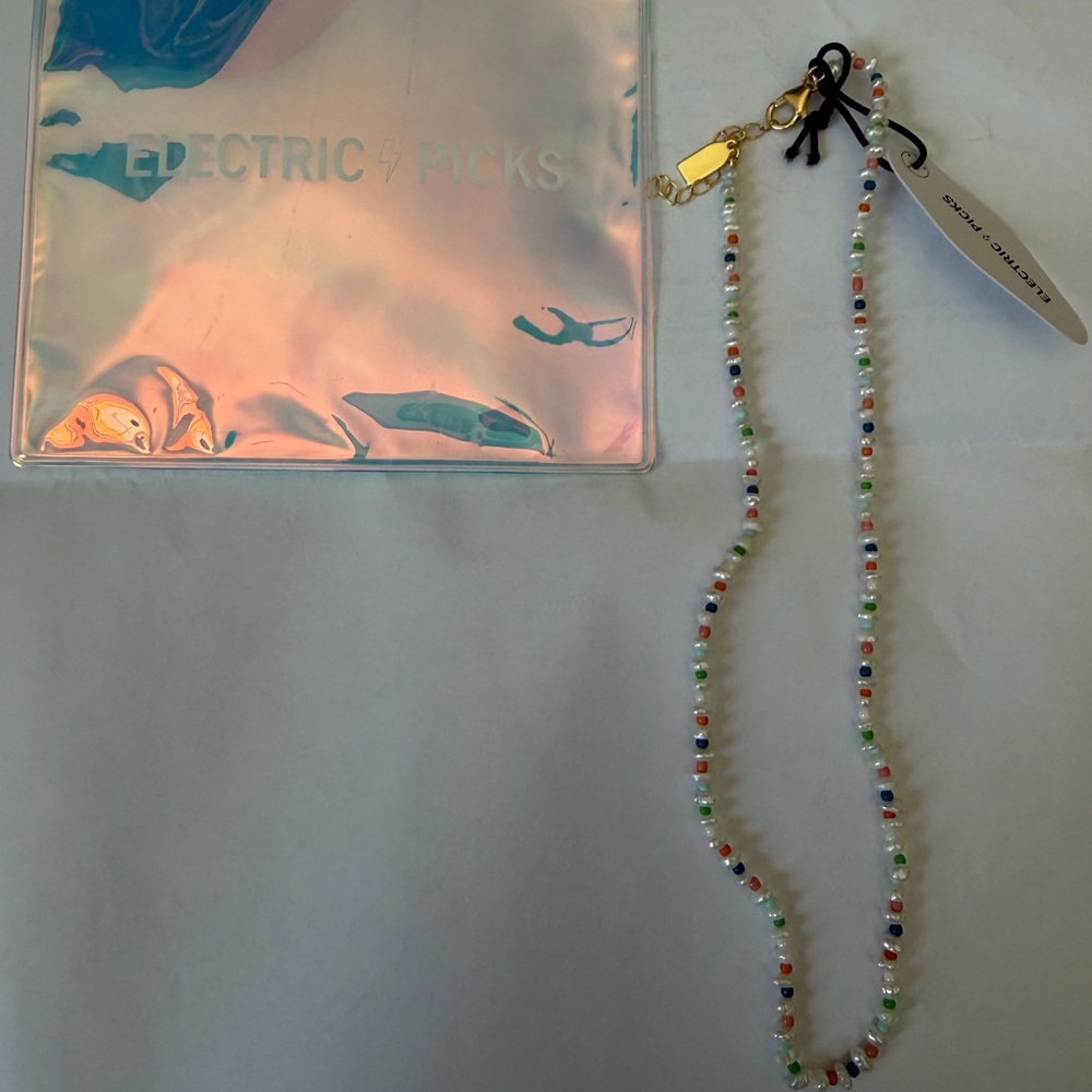 Electric Picks Beaded Necklace